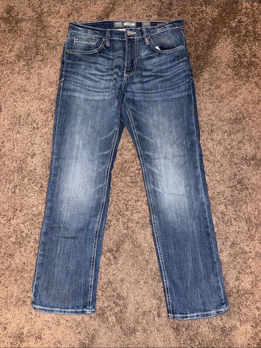 BKE | Jeans | Men's Medium Blue Straight Jeans - 31S